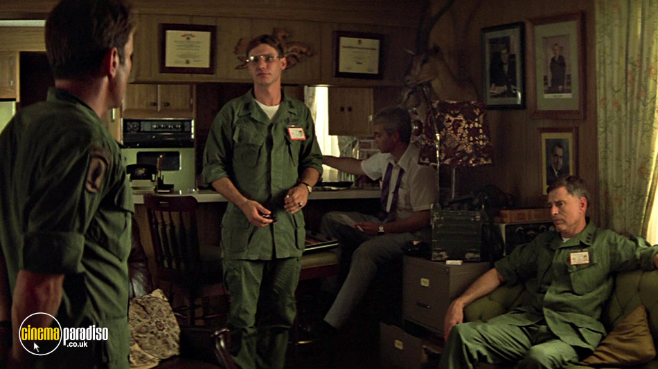 A still 44 from Apocalypse Now Redux with Martin Sheen, Harrison Ford, G.D. Spradlin and Jerry