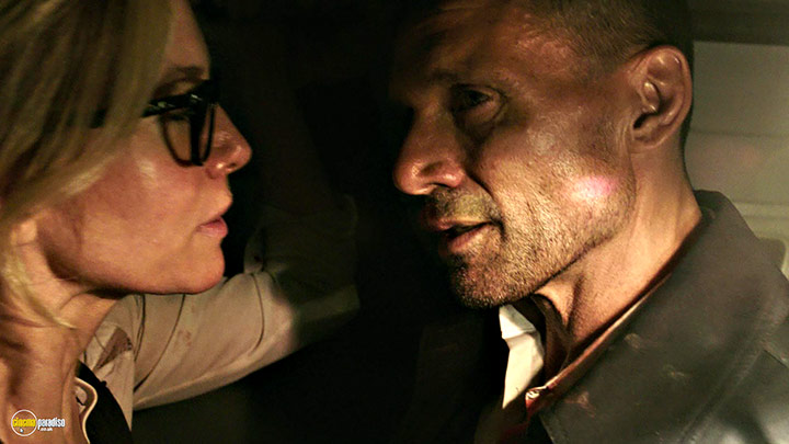 A still #19 from The Purge: Election Year (2016) With Elizabeth Mitchell And Frank Grillo