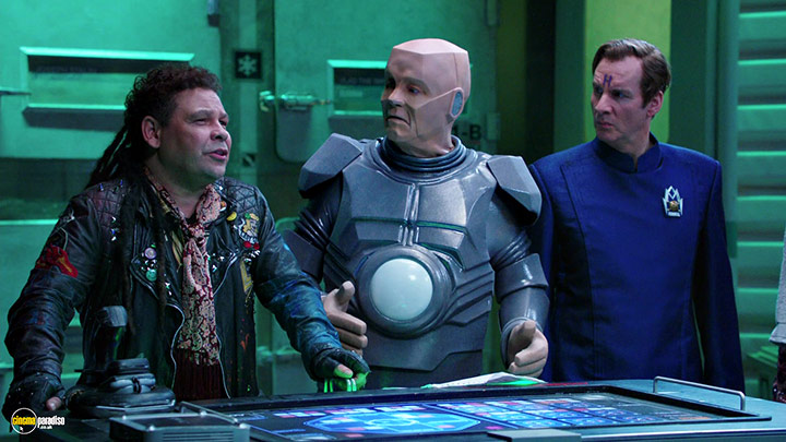 A still #45 from Red Dwarf: Series 12 (2017)