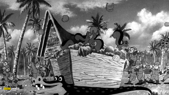 A still #14 from Momotaro, Sacred Sailors (1945)