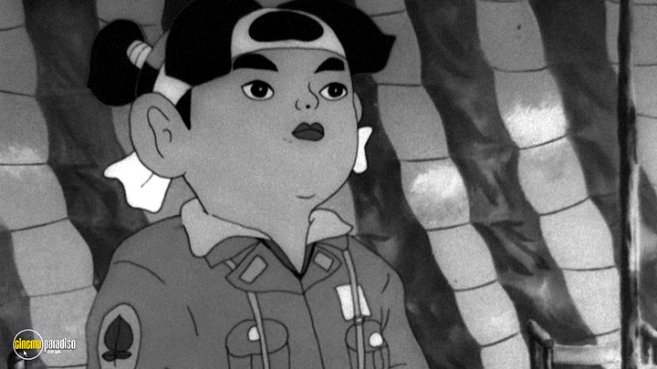 A still #45 from Momotaro, Sacred Sailors (1945)