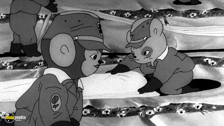 A still #13 from Momotaro, Sacred Sailors (1945)