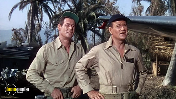 A still from Flying Leathernecks (1951) 