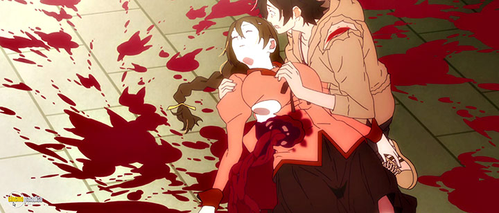 A still #6 from Kizumonogatari: Nekketsu (2016)