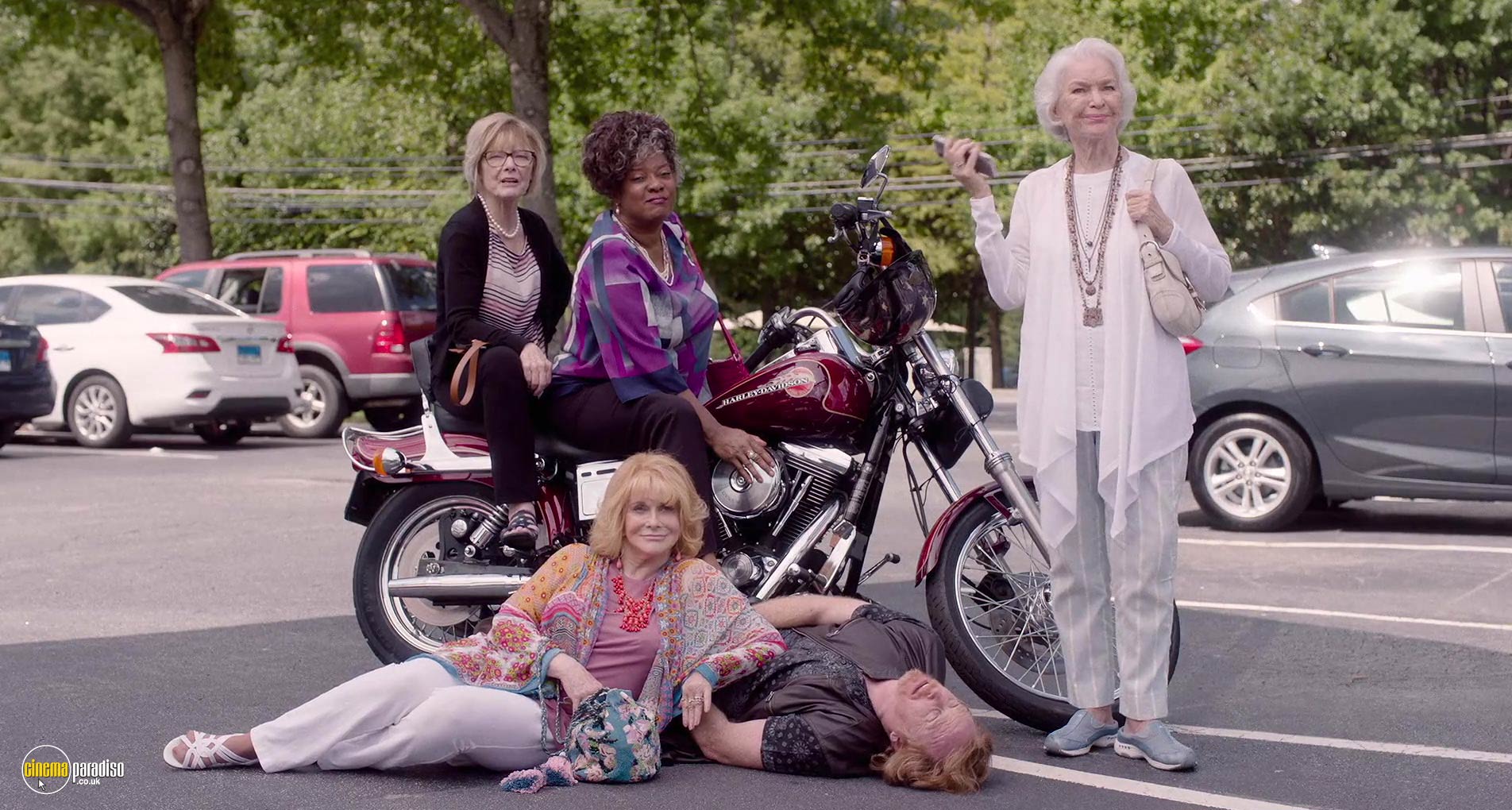 A still from Queen Bees (2021) 