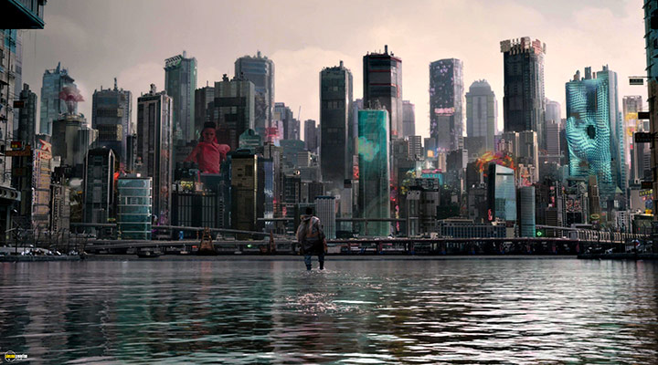A still #69 from Ghost in the Shell (2017)