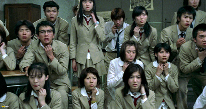 A still #35 from Battle Royale (2000)