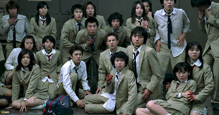 A still #34 from Battle Royale (2000)