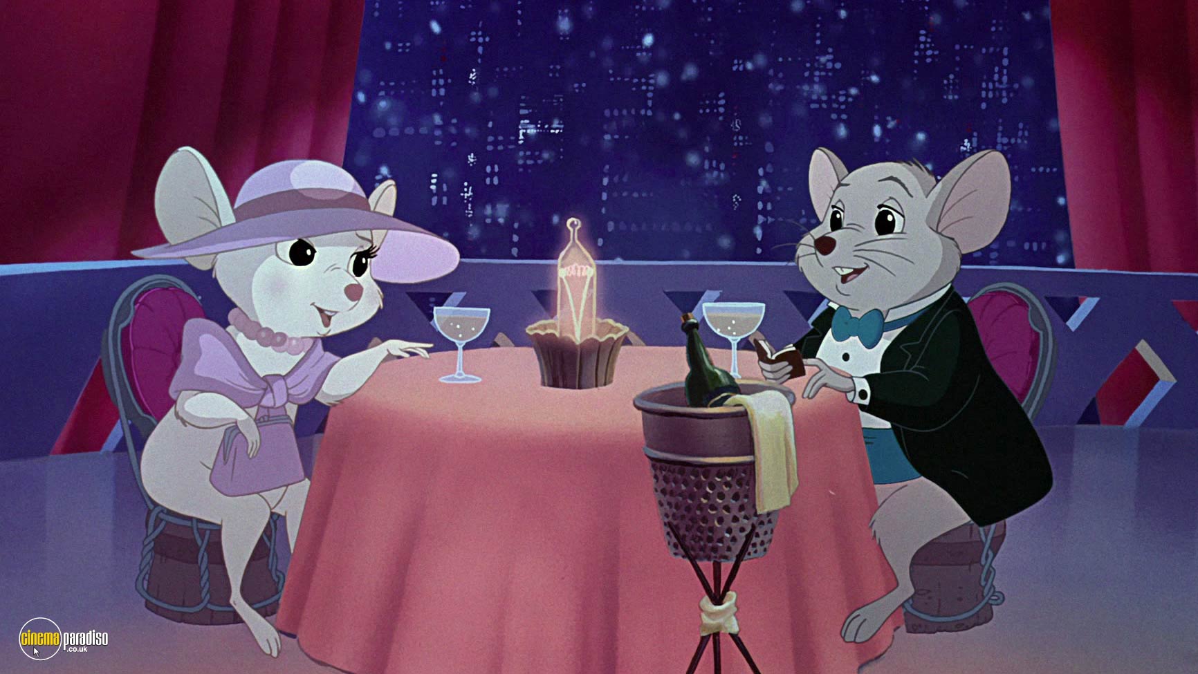 A still from The Rescuers Down Under (1990) 