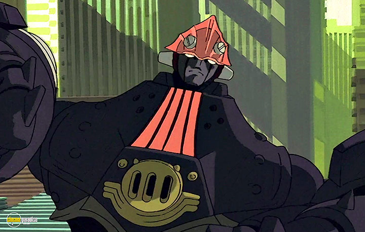 A still #38 from The Big O: Anime Legends (2000)