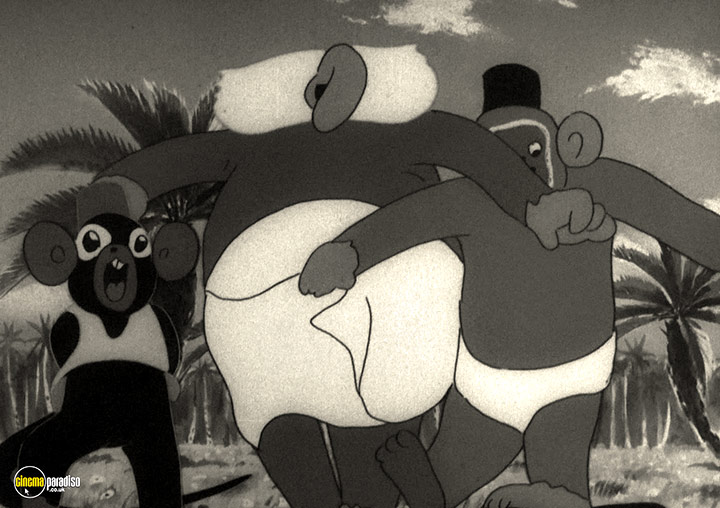 A still #37 from Momotaro, Sacred Sailors (1945)