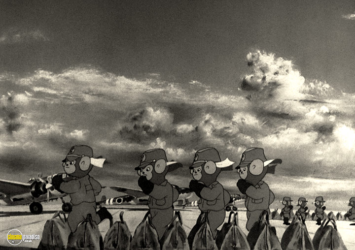 A still #38 from Momotaro, Sacred Sailors (1945)
