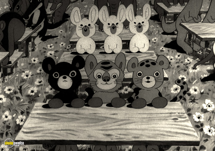 A still #21 from Momotaro, Sacred Sailors (1945)