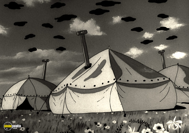 A still #29 from Momotaro, Sacred Sailors (1945)