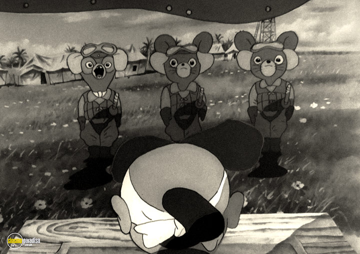 A still #36 from Momotaro, Sacred Sailors (1945)