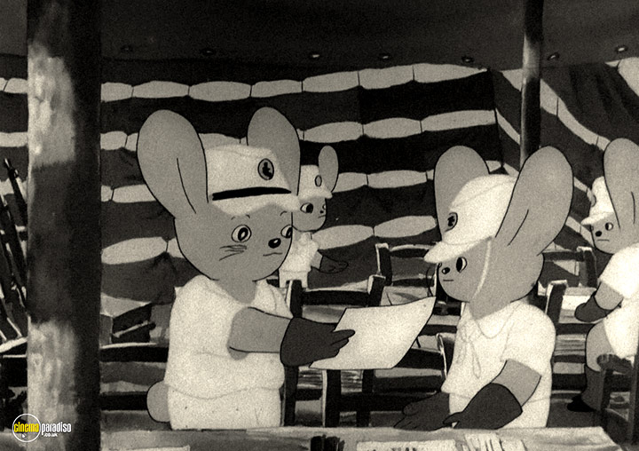 A still #23 from Momotaro, Sacred Sailors (1945)