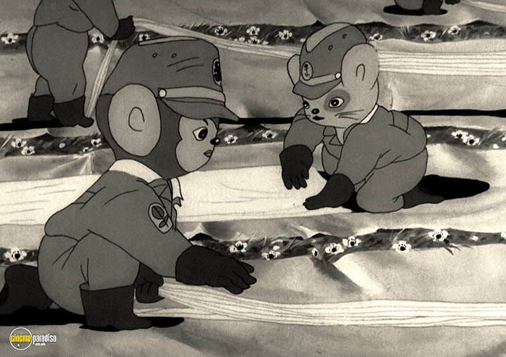 A still #19 from Momotaro, Sacred Sailors (1945)