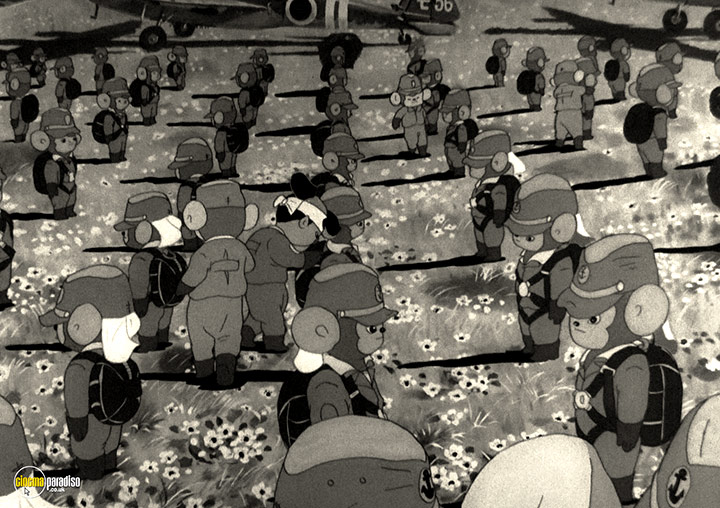 A still #15 from Momotaro, Sacred Sailors (1945)