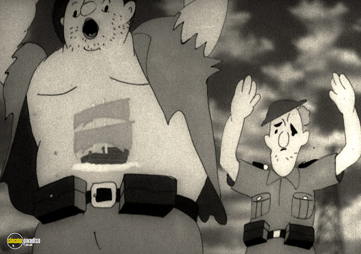 A still #35 from Momotaro, Sacred Sailors (1945)