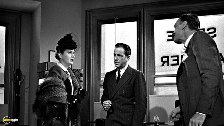A still #64 from The Maltese Falcon (1941) With Humphrey Bogart And Mary Astor
