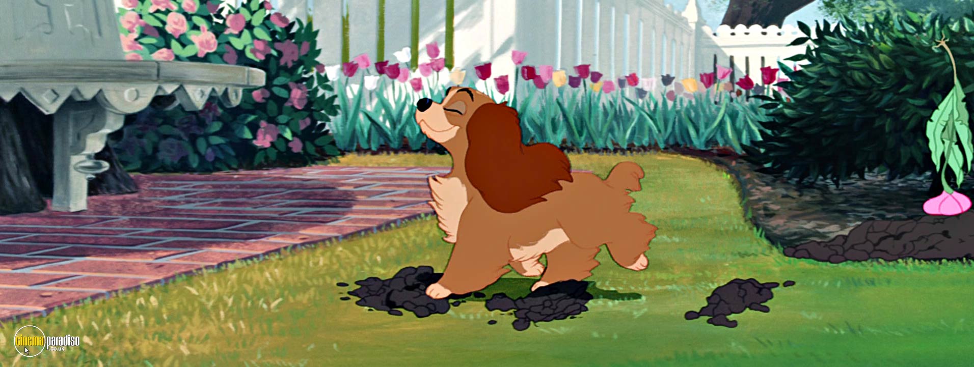 A still from Lady and the Tramp