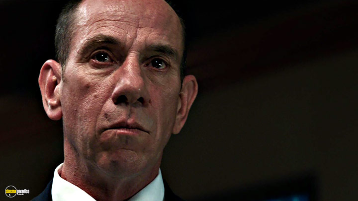A still #11 from Iron Man 3 (2013) With Miguel Ferrer