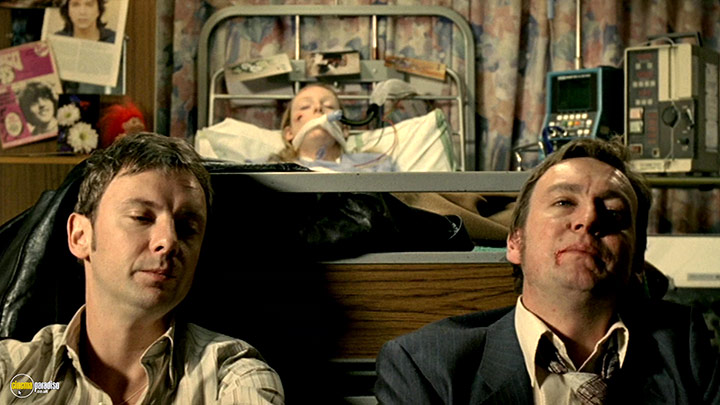 A still #14 from Life on Mars: Series 1 (2006) With John Simm And Philip Glenister