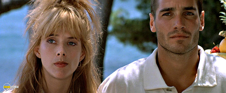 A still #103 from The Big Blue (1988) With Jean-Marc Barr And Rosanna Arquette