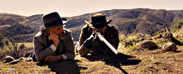 A still #8 from Django Unchained (2012) With Jamie Foxx And Christoph Waltz