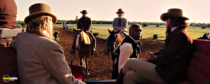 A still #15 from Django Unchained (2012) With Samuel L. Jackson, Jamie Foxx And Christoph Waltz
