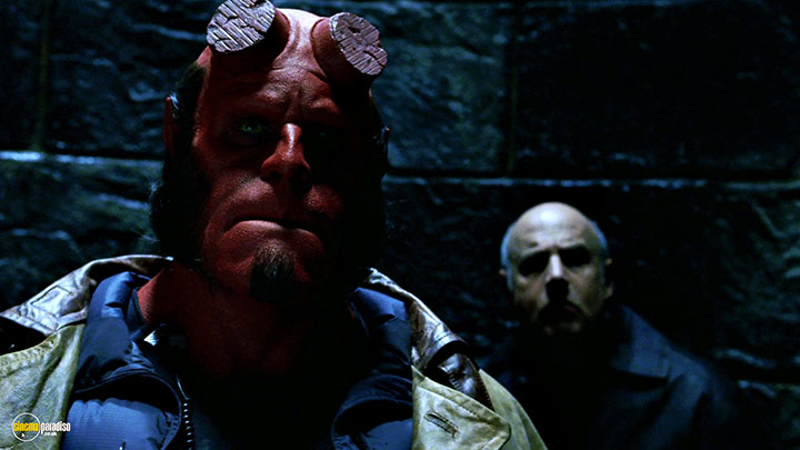 A still #77 from Hellboy (2004) With Ron Perlman