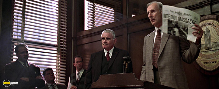 A still #18 from L.A. Confidential (1997) With James Cromwell And John Mahon