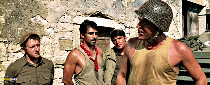 A still #30 from Kelly's Heroes (1970) With Telly Savalas, Hal Buckley And Dick Balduzzi