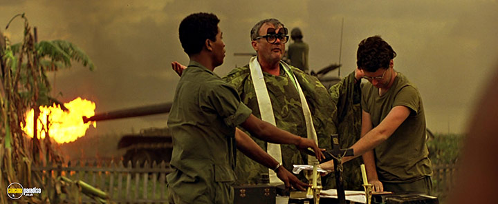 A still #15 from Apocalypse Now (1979) With Albert Hall And Father Elias