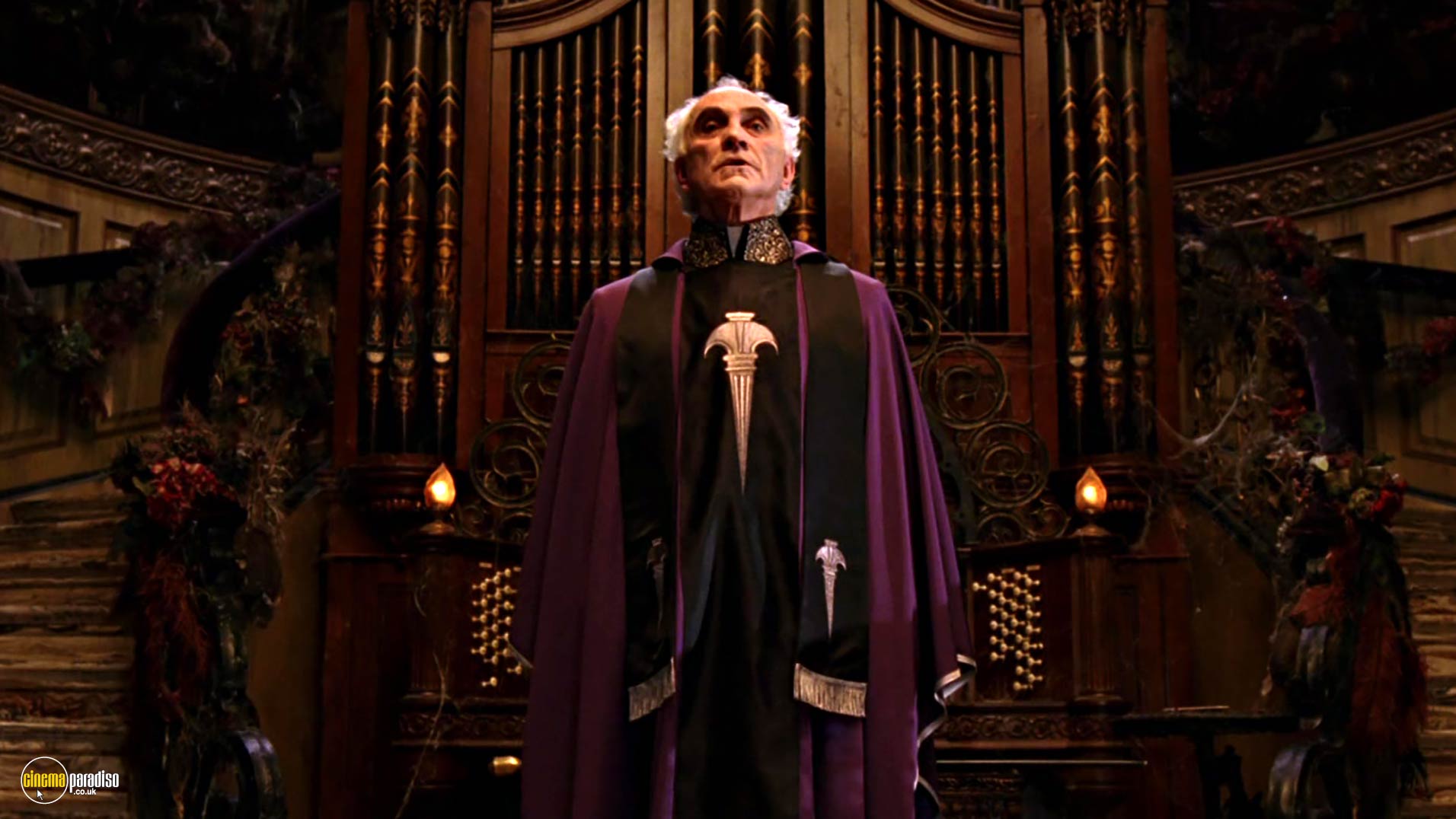 A still from The Haunted Mansion (2003) With Terence Stamp