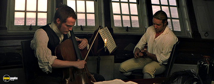 A still #103 from Master and Commander: The Far Side of the World (2003) With Russell Crowe And Paul Bettany