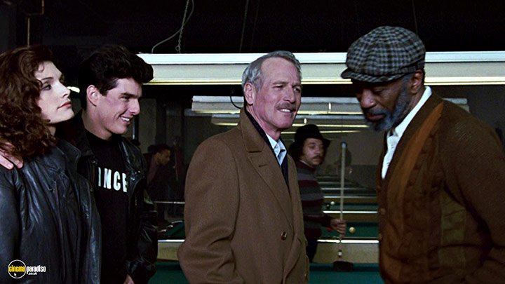 A still #29 from The Color of Money (1986) With Paul Newman, Tom Cruise, Mary Elizabeth Mastrantonio And Bill Cobbs