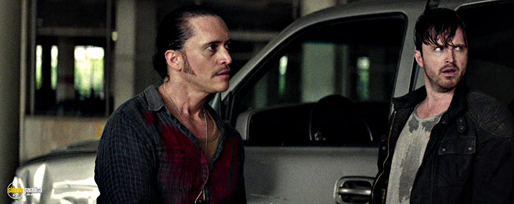 A still #7 from Triple 9 (2016) With Clifton Collins Jr. And Aaron Paul