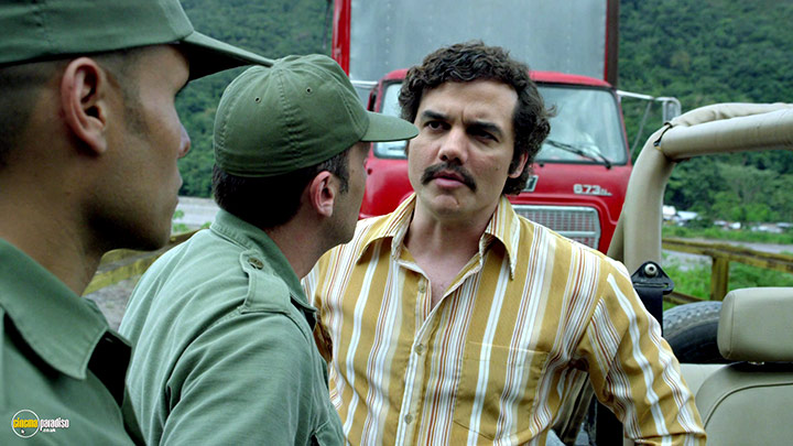 A still #57 from Narcos: Series 1 (2015) With Wagner Moura
