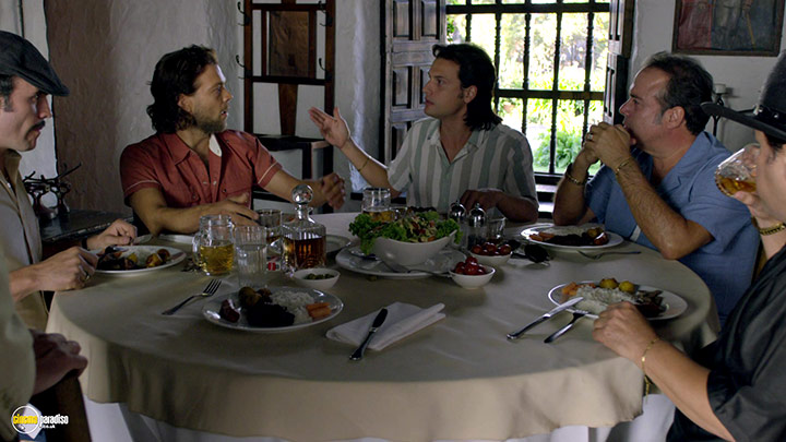 A still #54 from Narcos: Series 1 (2015) With Juan Riedinger And Juan Pablo Raba