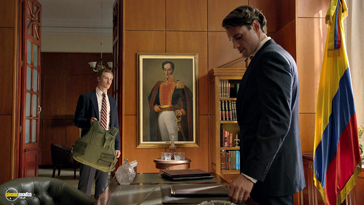 A still #23 from Narcos: Series 1 (2015) With Boyd Holbrook