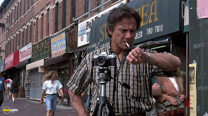 A still #3 from Smoke (1995) With Harvey Keitel