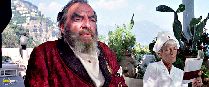 A still #34 from What? (1972) With Hugh Griffith