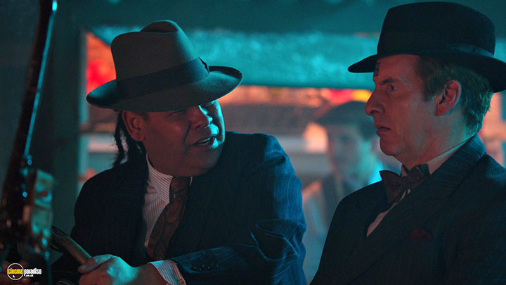 A still #41 from Red Dwarf: Series 11 (2016) With Chris Barrie And Craig Charles
