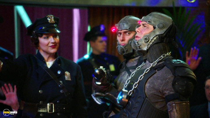 A still #38 from Red Dwarf: Series 11 (2016) With Kevin Eldon