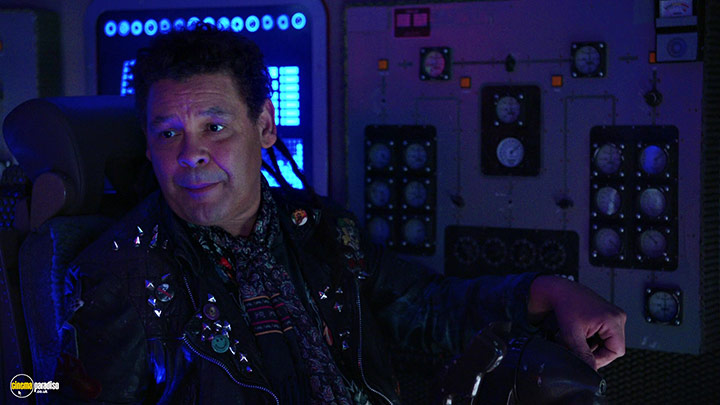 A still #36 from Red Dwarf: Series 11 (2016) With Craig Charles