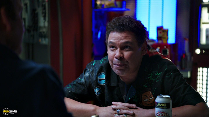 A still #31 from Red Dwarf: Series 11 (2016) With Craig Charles