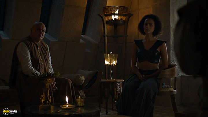 A still #26 from Game of Thrones: Series 6 (2016) With Conleth Hill And Nathalie Emmanuel