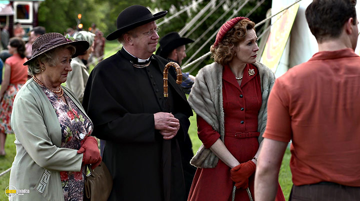 A still #38 from Father Brown: Series 3 (2015) With Mark Williams, Sorcha Cusack And Nancy Carroll