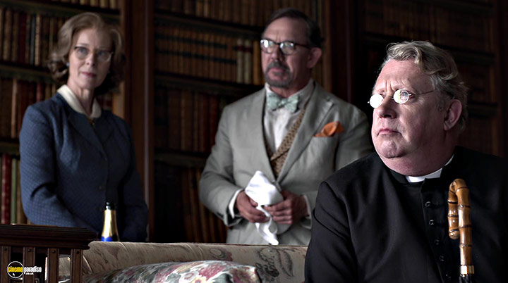 A still #34 from Father Brown: Series 3 (2015) With Mark Williams, David Bamber And Geraldine Alexander